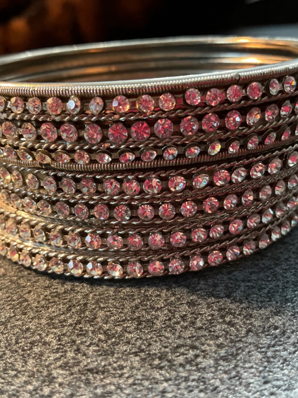 Set Rhinestone Diamond Bangles Bracelets - Picture 2 of 6